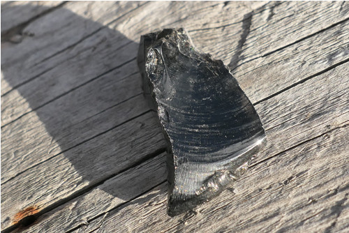 Surový obsidián černý V1819 — foto 4