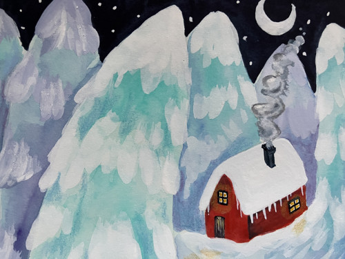 Originál ilustrácia Tichá noc — foto 6