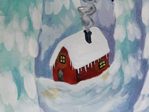 Originál ilustrácia Tichá noc — foto 5
