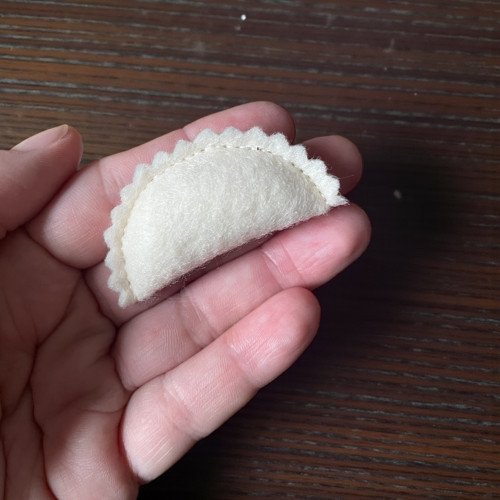 Ravioly 2 / Těstoviny z filcu - sada 5 ks — foto 2