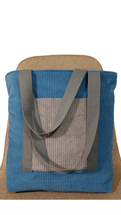 Taška manšestr SHOPPER BLUE — foto 2