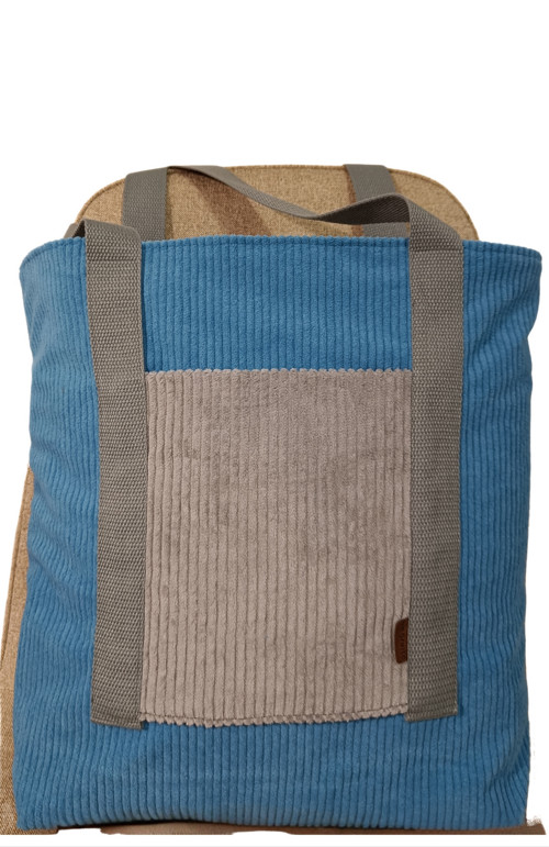 Taška manšestr SHOPPER BLUE — foto 4