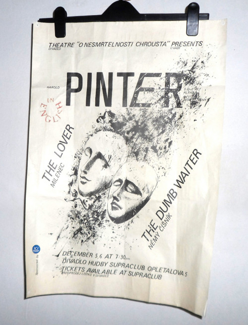 PLAKÁT • Harold Pinter / Divadlo hudby, 1990 — foto 2
