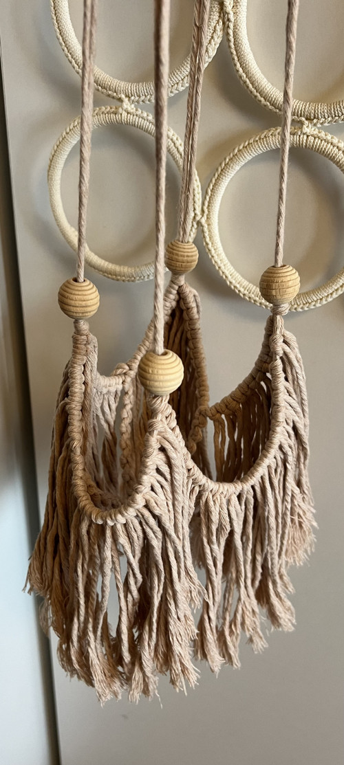 Boho závěs na květináč — foto 3
