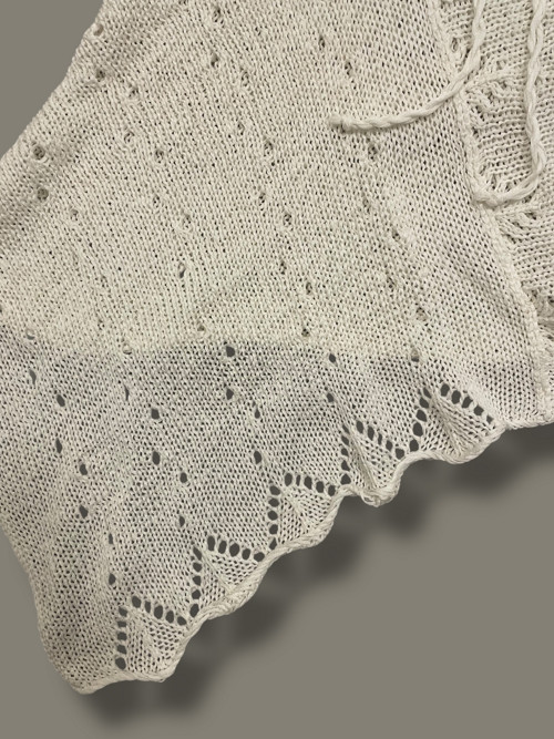 Pletené pončo “White cream” V. — foto 4