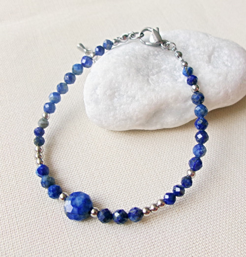 Náramek lapis lazuli — foto 2