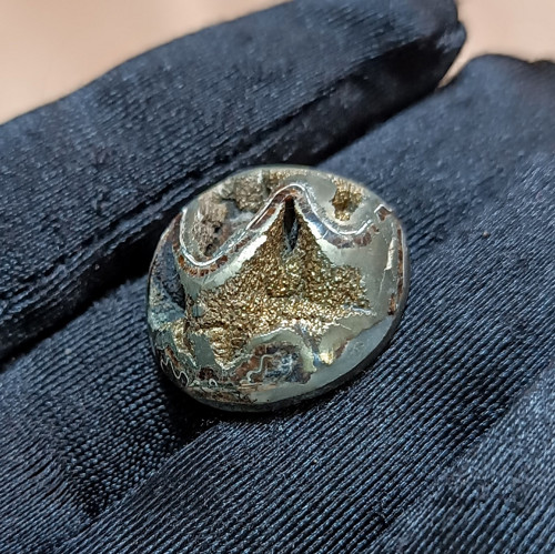 Pyritový Amonit, ID 5379, 22x21 mm — foto 2