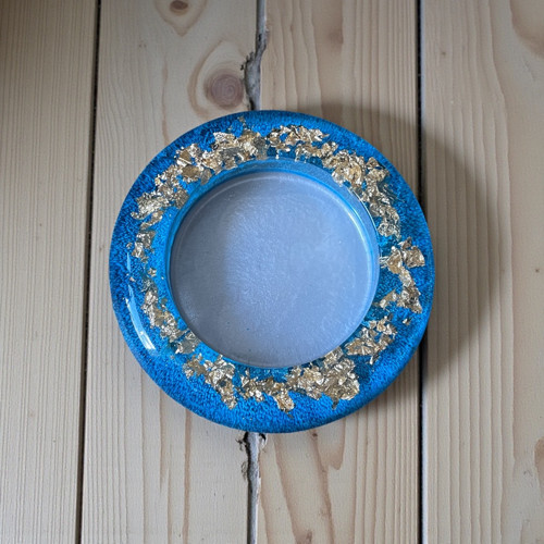 Donut tyrkysový - svícen — foto 2