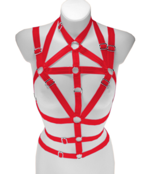 Harness dámský modrý nastavitelný postroj — foto 3