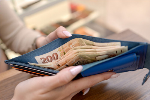 Peněženka "COMPACT". Kůže "Kaiser" modrá — foto 3