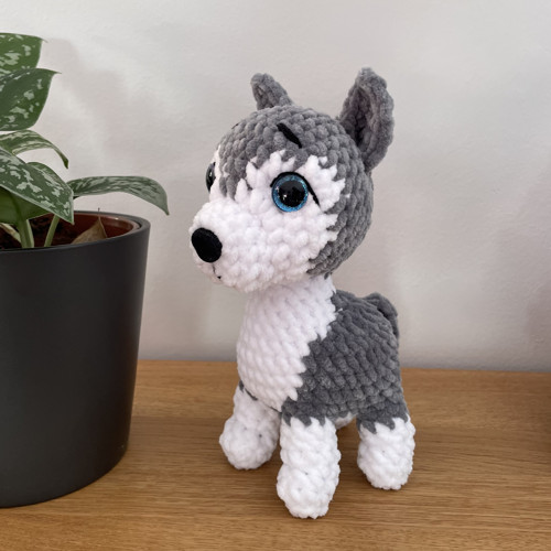 Háčkované štěňátko husky — foto 6
