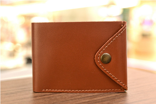 Peněženka "COMPACT". Kůže "Kaiser". Rezavá — foto 6