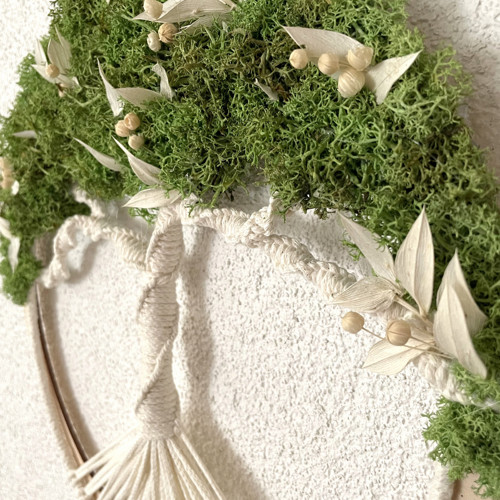 Andělský mechový Macrame strom života — foto 2