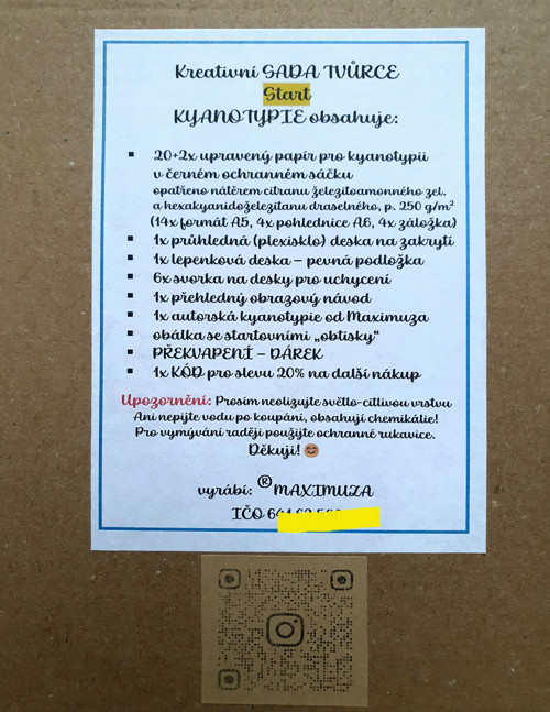 Sada START pro výrobu kyanotypie + BONUS — foto 5