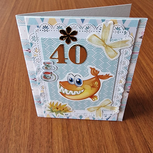 Srdečné 3D přání s rybičkou — foto 3