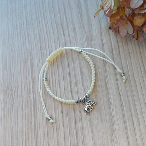 CAMILA III. – macramé náramek se slonem — foto 3
