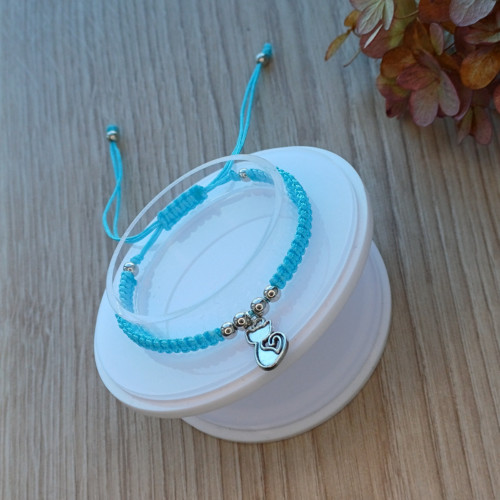 CAMILA VII. – macramé náramek s kočkou — foto 2
