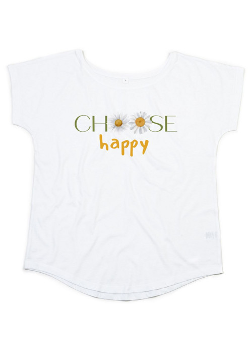 Bio dámské tričko "Choose HAPPY" — foto 2