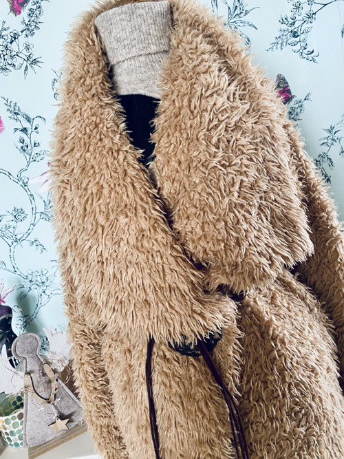 Boho Kabát chlupáč — foto 4