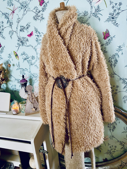 Boho Kabát chlupáč — foto 3