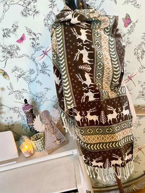 Šál boho s jeleny — foto 3