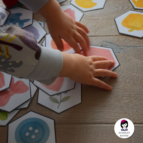Barevné třídění - hexagon kartičky, barvy — foto 5