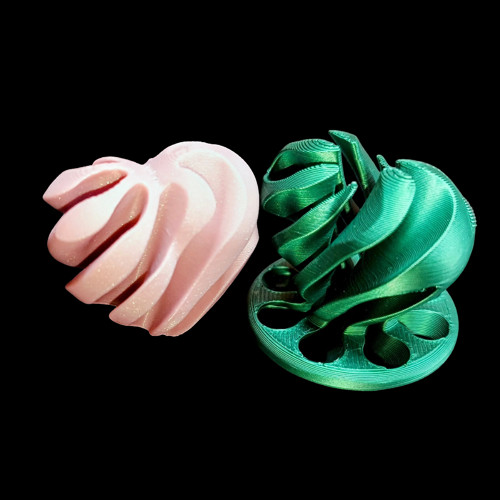 Propletené 3D srdce - Černá & Zlatá — foto 4