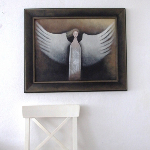 Srdce v peří. 72x59 cm — foto 3