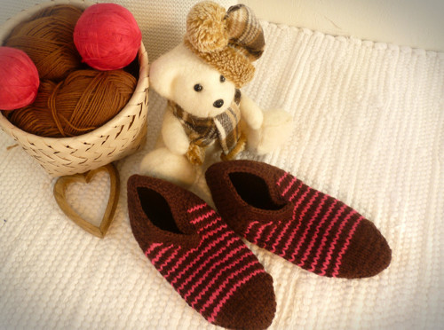Pletené bačkory unisex — foto 3