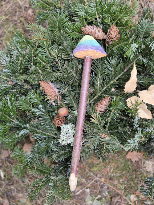 Houbička čarodějnická - ručně malovaný zápich — foto 2