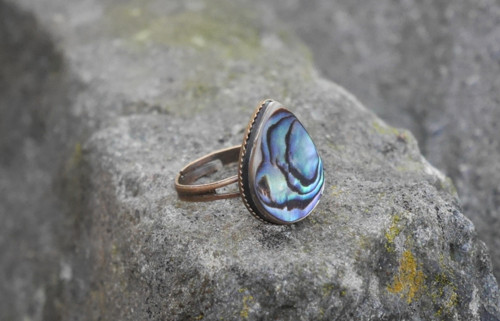 Prstýnek z ABALONE SHELL perletě — foto 3