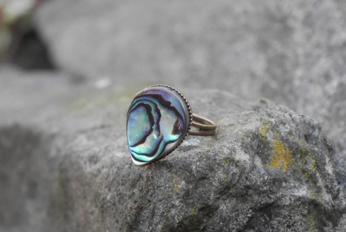 Prstýnek z ABALONE SHELL perletě — foto 5
