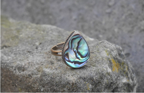Prstýnek z ABALONE SHELL perletě — foto 2