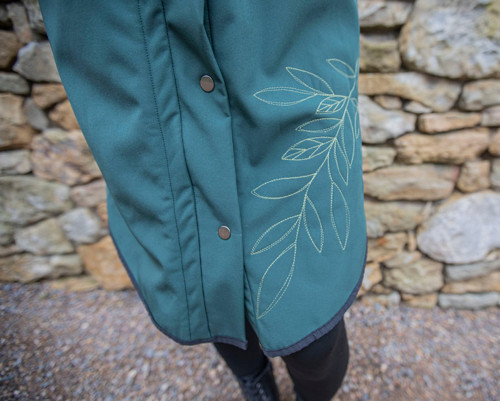 Kabát Leaves Zelený L/XL — foto 2