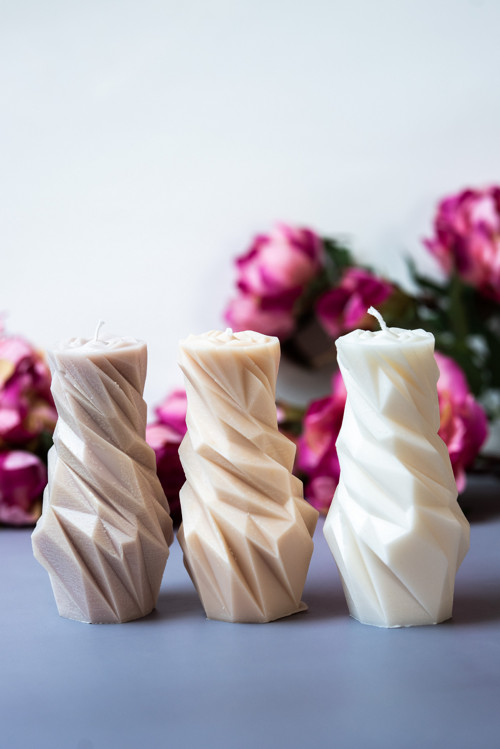Geometric Diamond Candle — foto 3