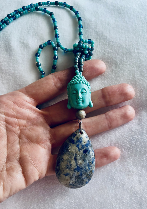 Náhrdelník Buddha Sodalit — foto 2