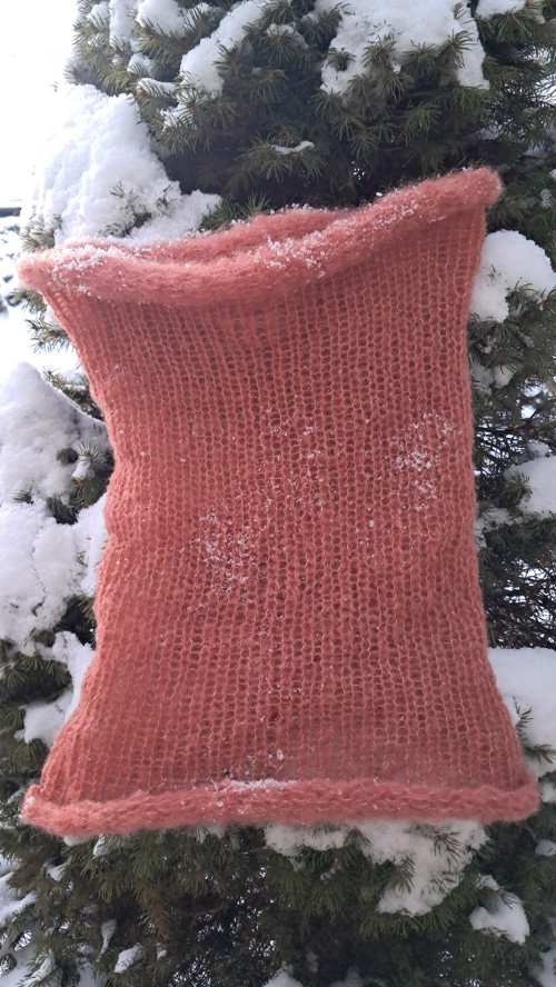 Nákrčník z alpaky a hedvábí — foto 4