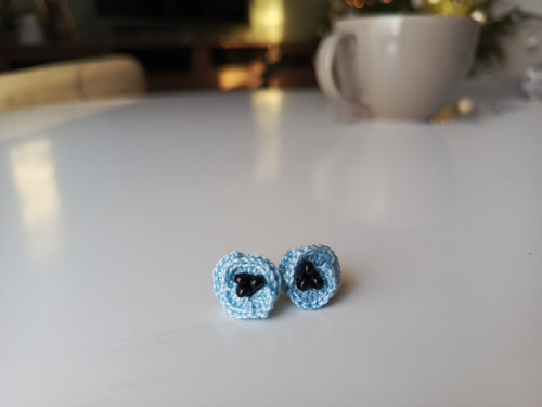 Háčkované náušnice "vlčí máky" — foto 5