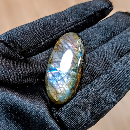 Labradorit, ID 5405, 44x20 mm - výprodej — foto 3
