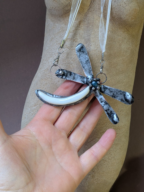 Cínovaný náhrdelník, Dragonfly — foto 2
