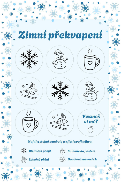 Stírací los - Zimní překvapení — foto 2