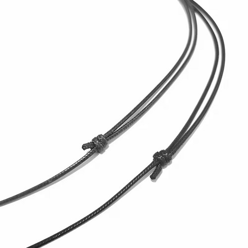 Šňůrka variabilní nylonová černá 2mm, 1ks — foto 2