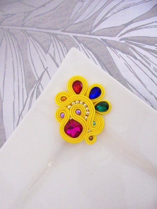 Soutache brošňa — foto 2
