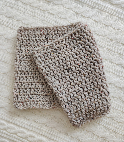 Háčkovaný nákrčník "tweed" — foto 5