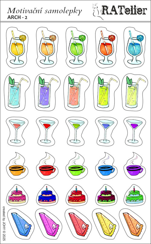 Motivační samolepky - Arch. 2 - DRINK — foto 2