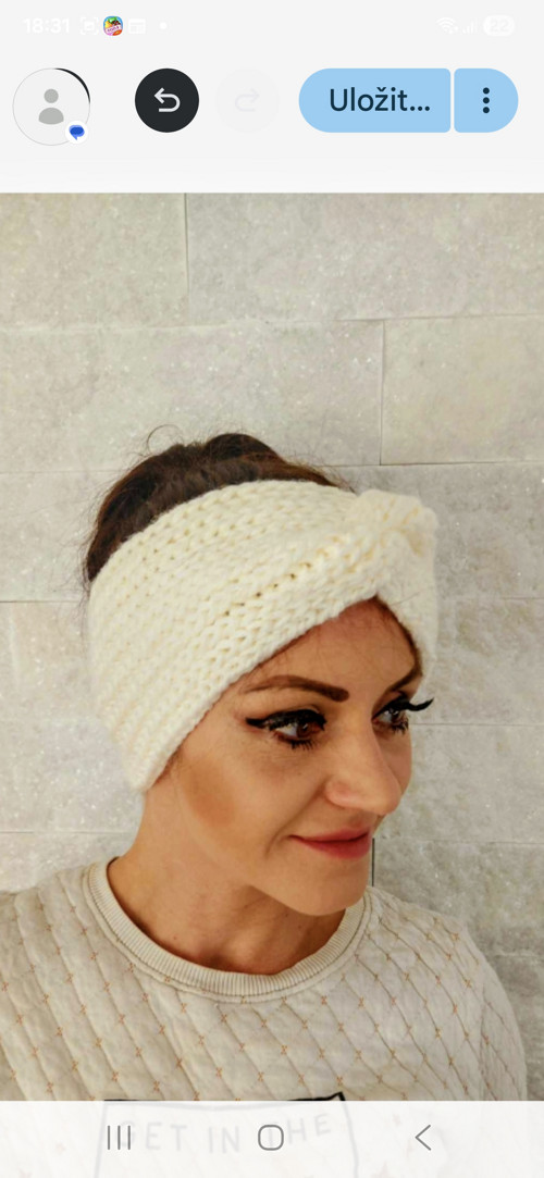 Pletená čelenka — foto 2