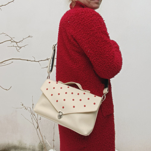 Kabelka WHITE and RED — foto 2