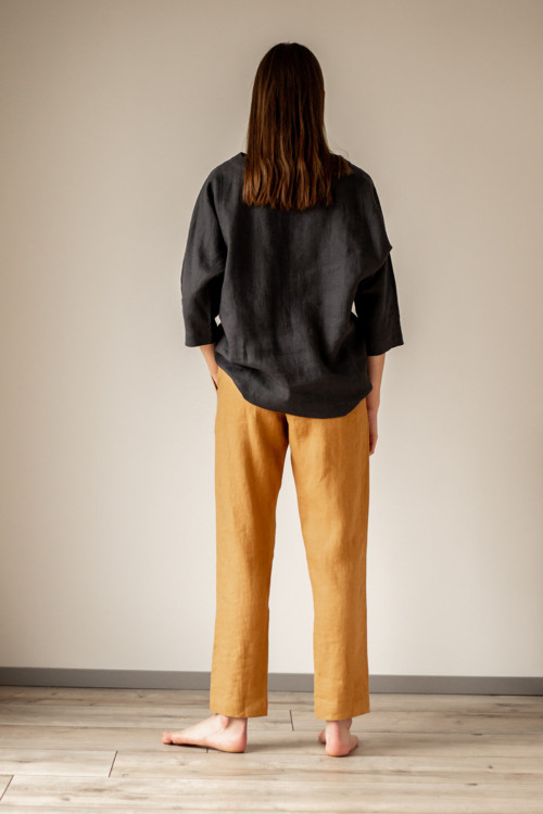 Lněný top Kimono — foto 3