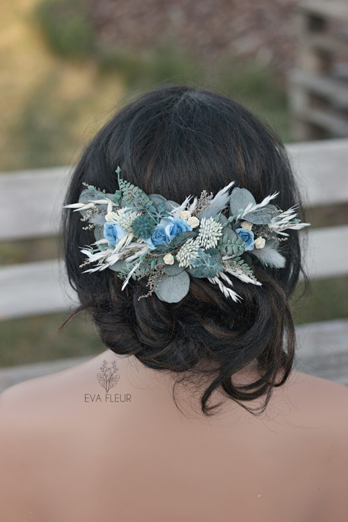 Květinový čtvrtvěneček "Dusty blue" — foto 6
