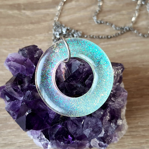Náhrdelník "Třpytivý kruh" — foto 4